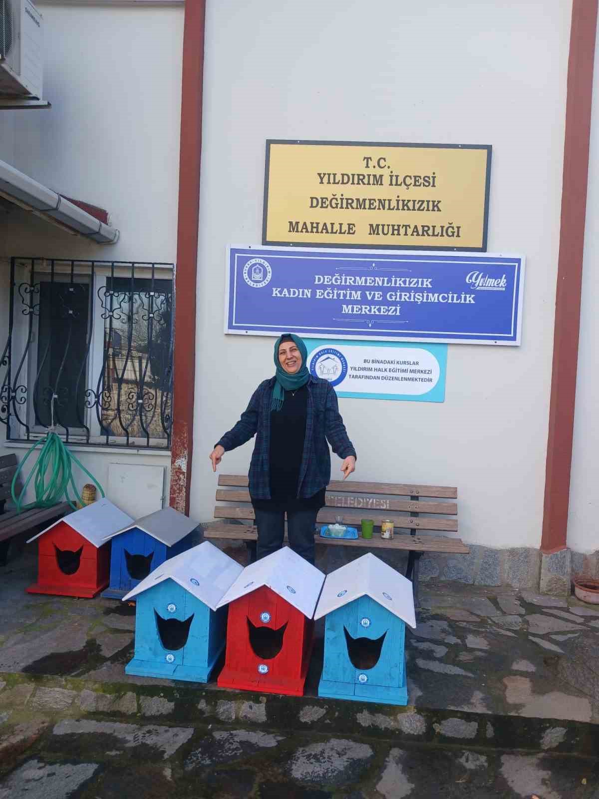 Yıldırım Belediyesi&rsquo;nden sokak hayvanlarına sıcak yuva
