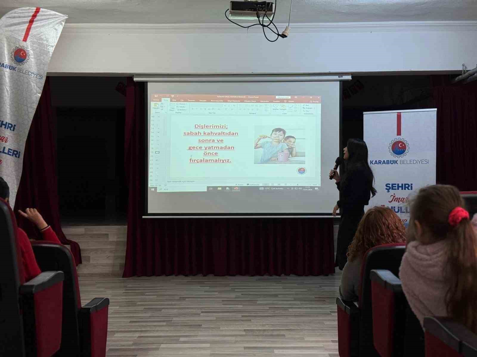 Karabük Belediyesi’nden öğrencilere hijyen etkinliği