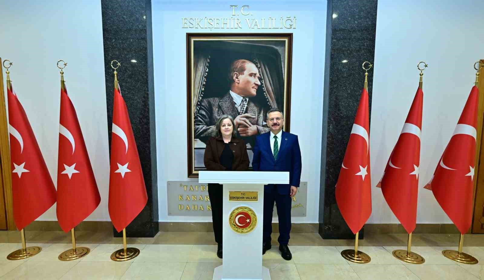 Vali Hüseyin Aksoy, Almanya Başkonsolosu Dr. Regine Grienberger’i makamında kabul etti