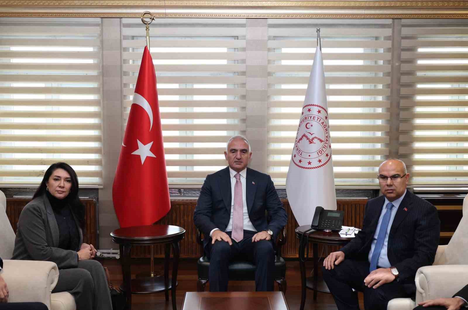 K&uuml;lt&uuml;r ve Turizm Bakanı Ersoy, Ağrı&rsquo;da
