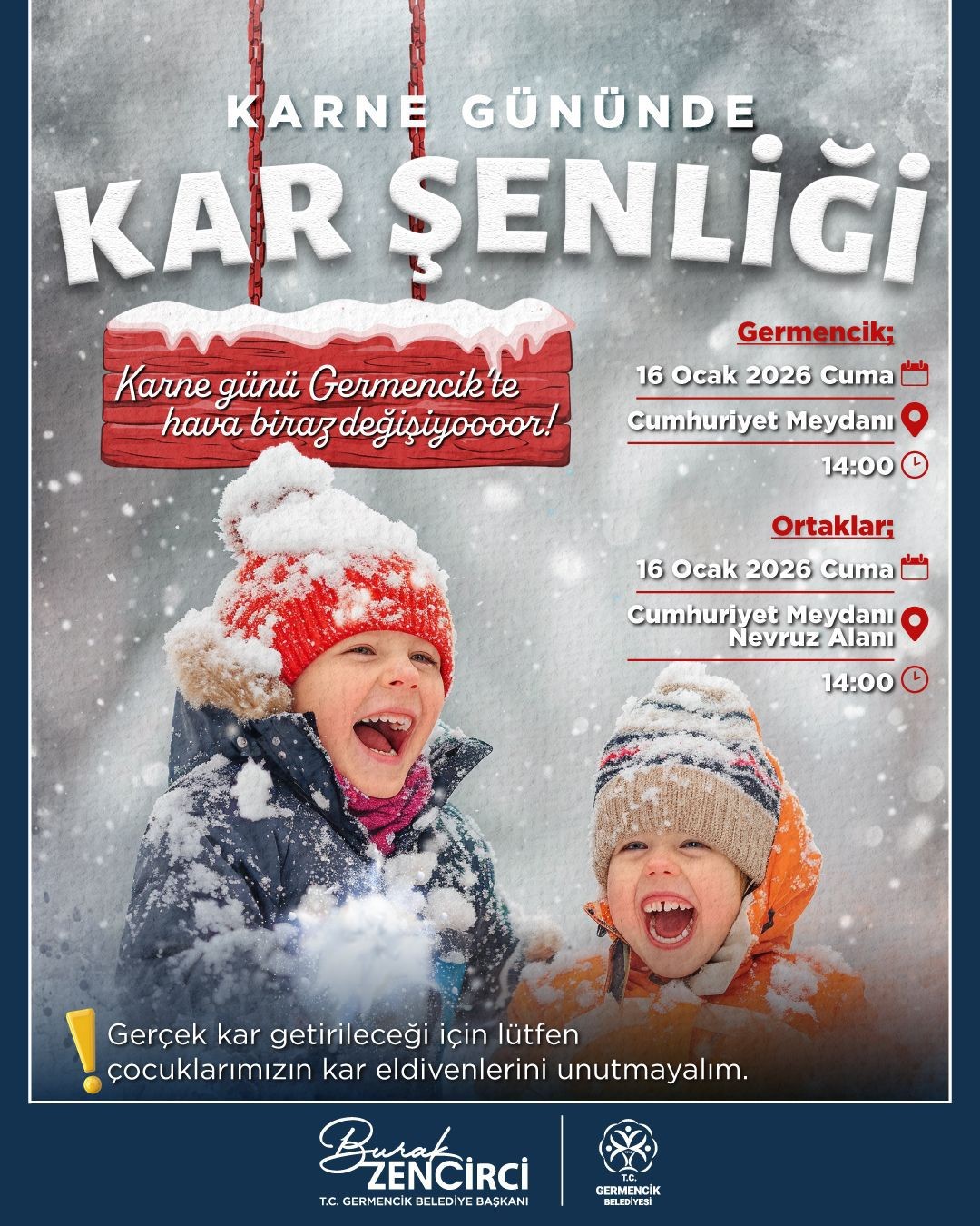 Germencik&rsquo;te karne g&uuml;n&uuml;ne &ouml;zel kar şenliği d&uuml;zenleniyor
