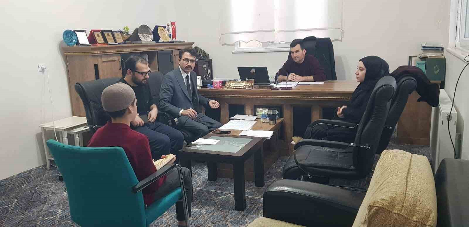 Bozkır&rsquo;da Kuran Kursu &ouml;ğrencilerinin eğitim durumu incelendi
