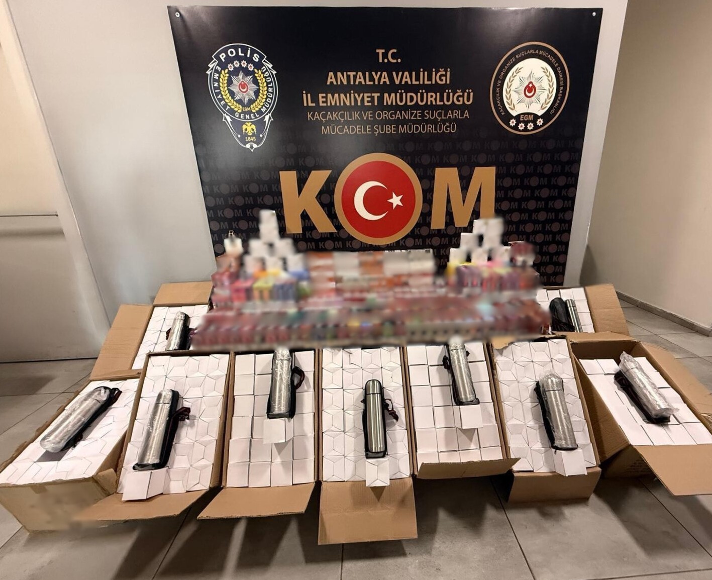 Antalya’da son 1 haftada 5,6 milyon kaçak makaron ele geçirildi