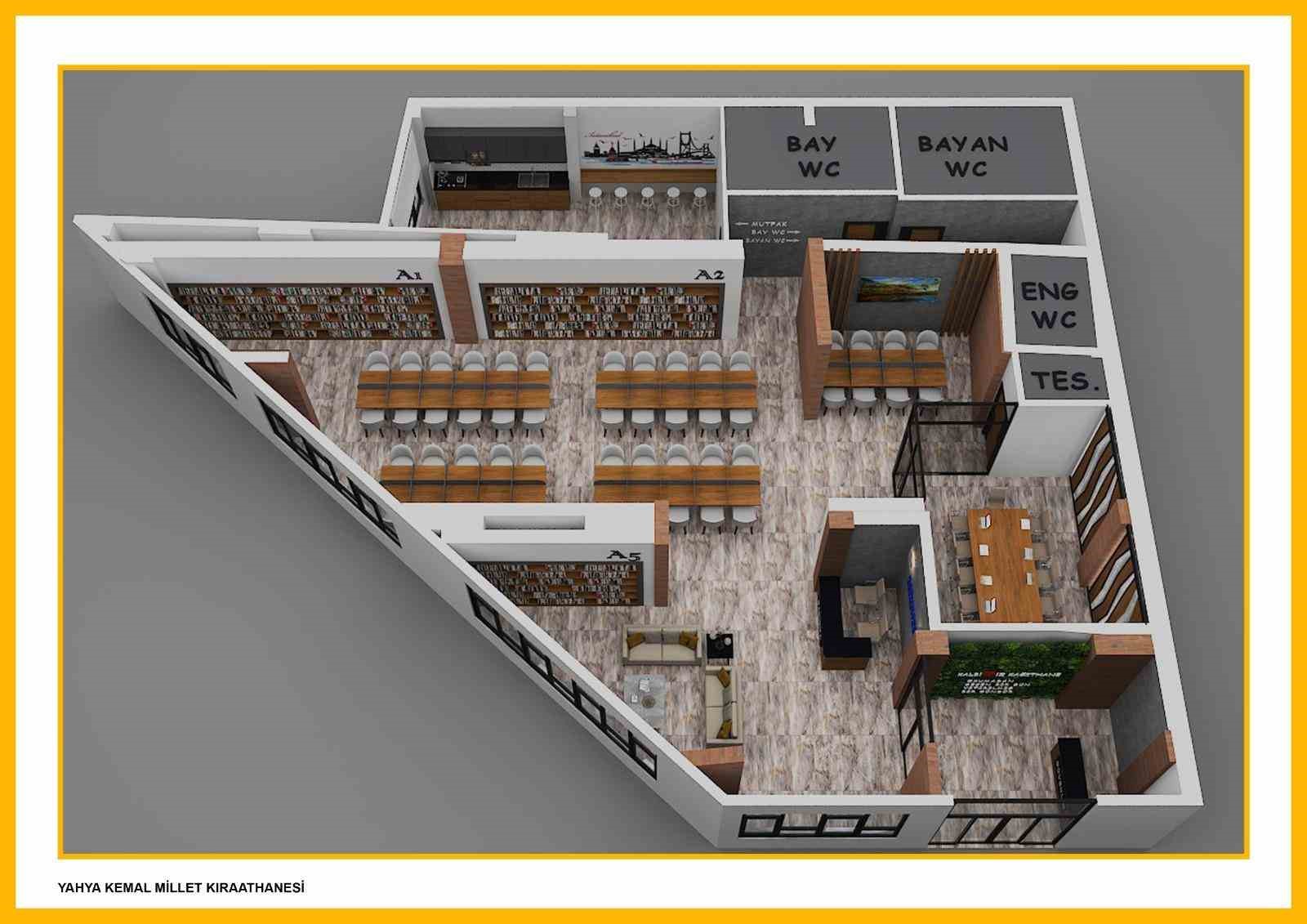 Kağıthane&rsquo;nin 7&rsquo;nci Millet Kıraathanesi Yahya Kemal&rsquo;de y&uuml;kseliyor
