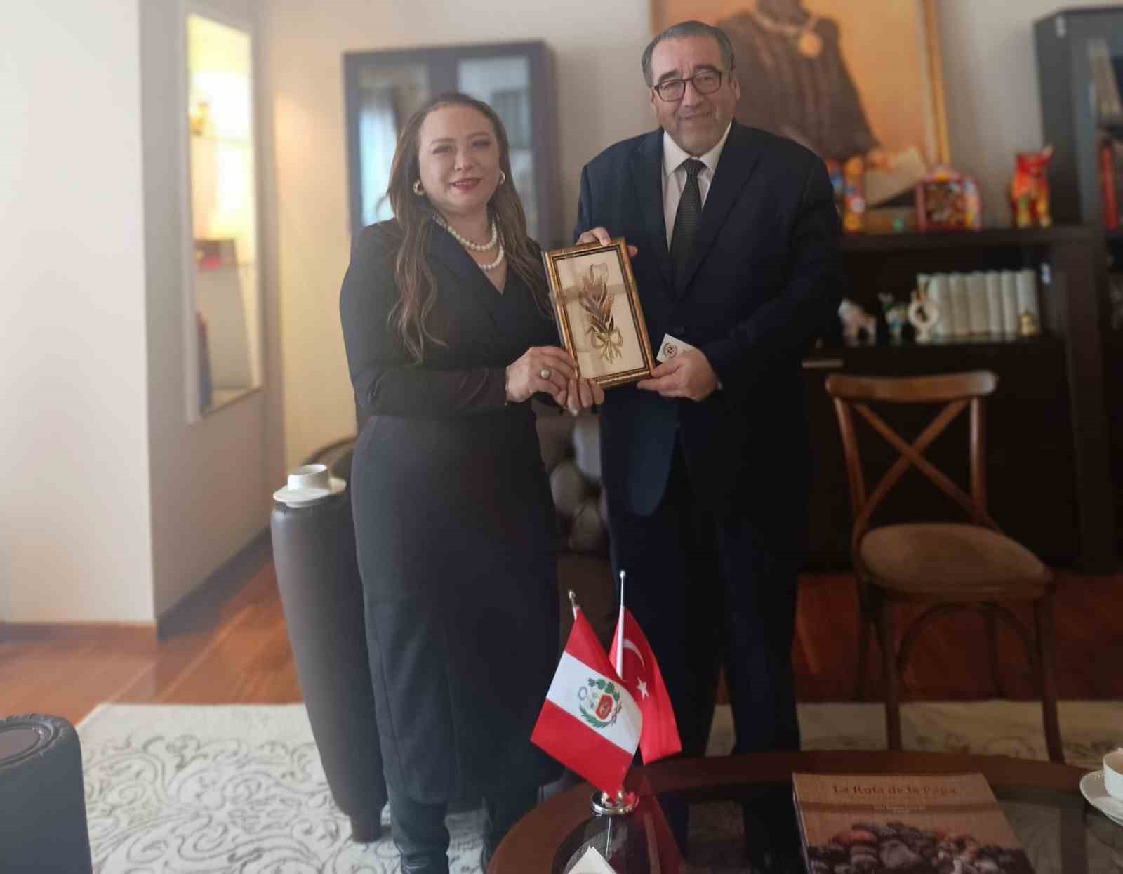 Peru ile T&uuml;rkiye arasında sağlık turizmi, tarım ve ticaret alanlarında iş birliği g&ouml;r&uuml;şmesi
