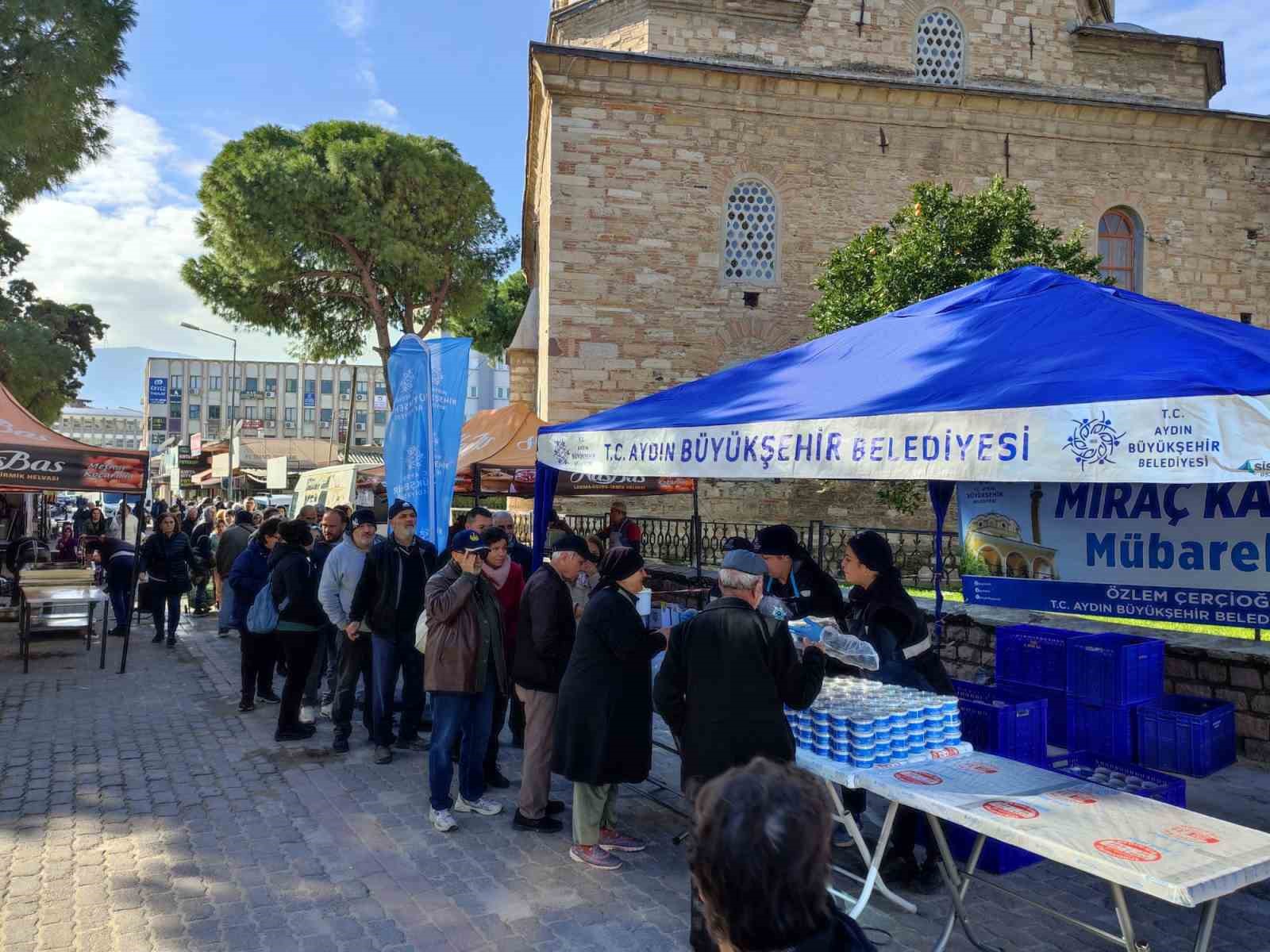 Aydın B&uuml;y&uuml;kşehir Belediyesi&rsquo;nden Mira&ccedil; Kandili hayrı
