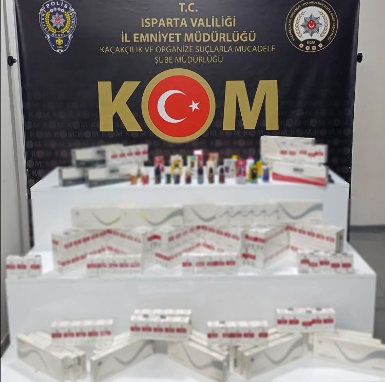 Isparta&rsquo;da ka&ccedil;ak alkol ve sigara operasyonu
