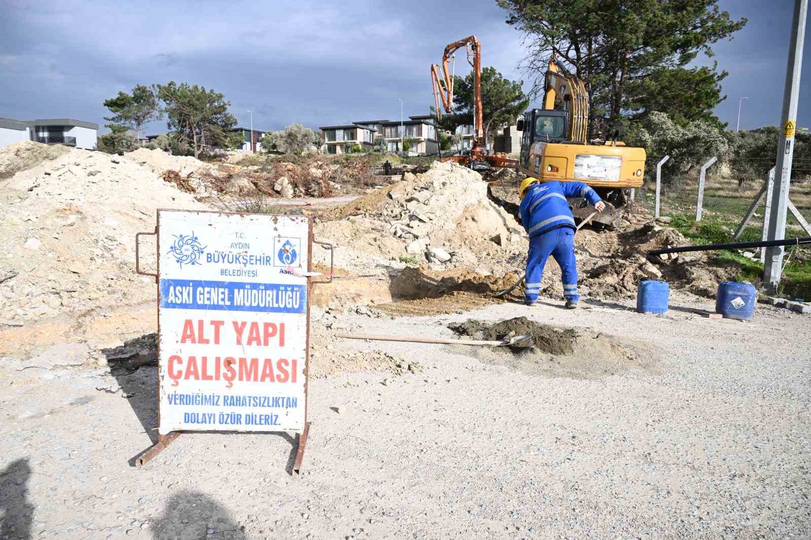 Davutlar Mahallesi&rsquo;nin altyapısı Aydın B&uuml;y&uuml;kşehir Belediyesi&rsquo;nin &ccedil;alışmaları ile g&uuml;&ccedil;leniyor
