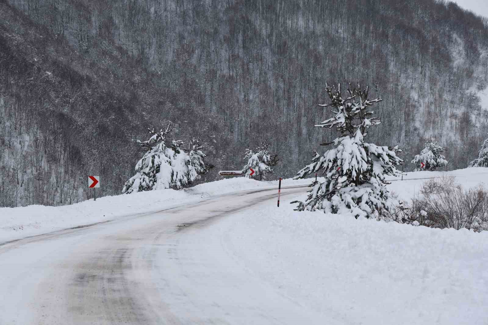 Sivas&rsquo;ın Kardeniz&rsquo;i beyaza b&uuml;r&uuml;nd&uuml;
