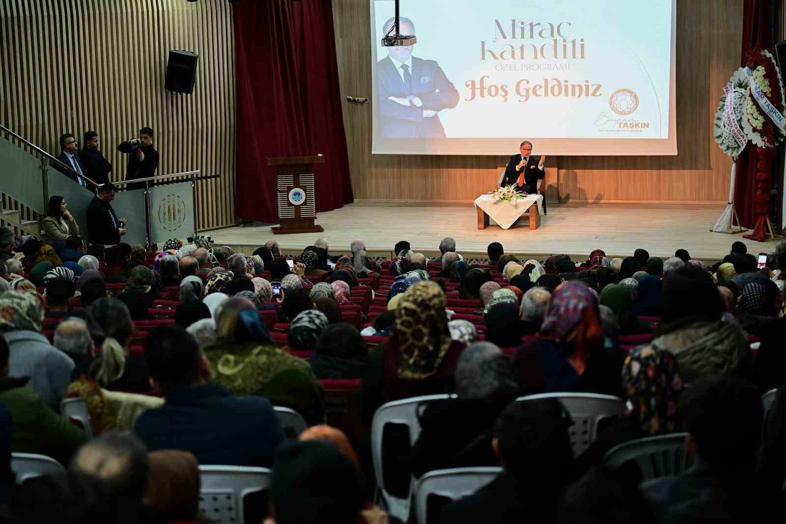 Battalgazi&rsquo;de Mira&ccedil; Kandili &ouml;zel programı yoğun katılımla ger&ccedil;ekleşti
