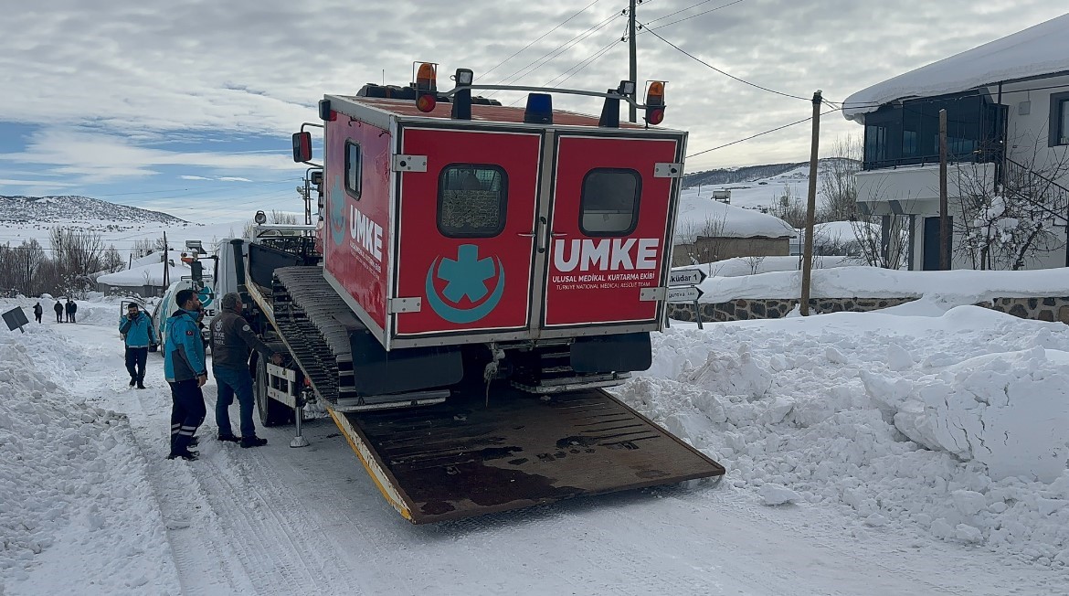 Bing&ouml;l&rsquo;de UMKE&rsquo;den zorlu kış şartlarında hayat kurtaran m&uuml;dahale
