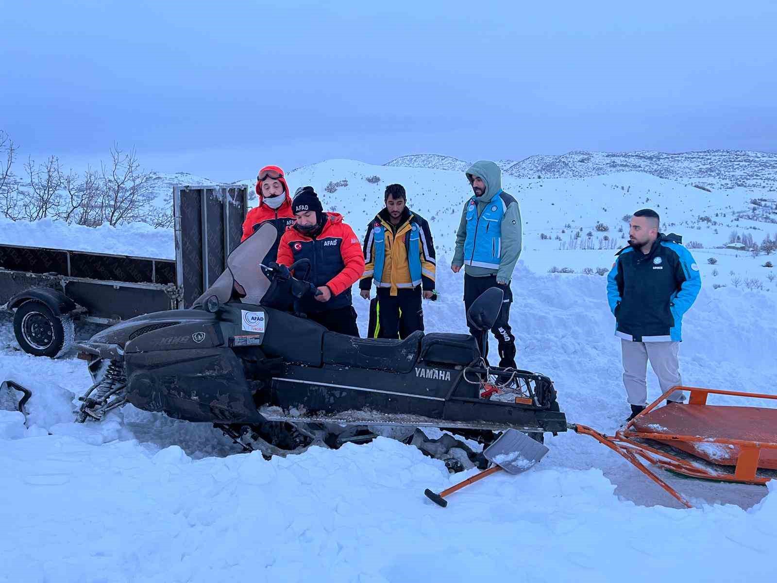 Karla mücadelede güç birliği: Tunceli’de zamanla yarış