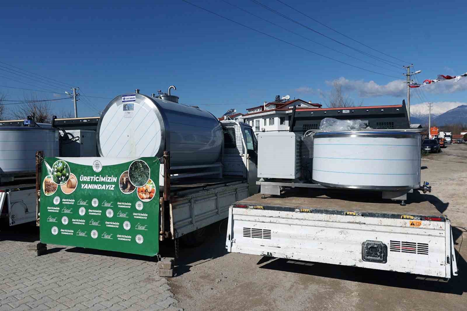 Muğla Büyükşehir’den süt üreticilerine büyük destek