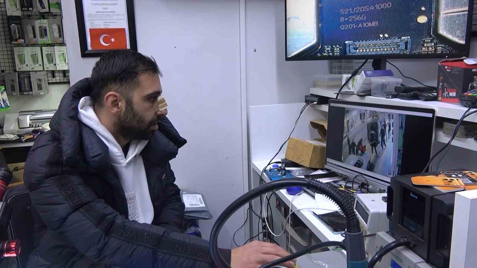 Yalova&rsquo;da 9 kişilik grubun esnafa saldırdığı anlar kamerada
