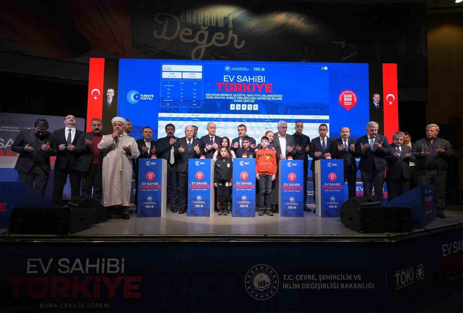 Erzurum&rsquo;da TOKİ kuraları &ccedil;ekildi
