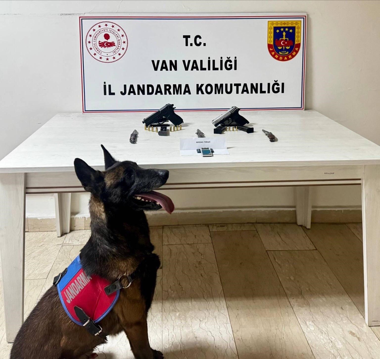 Van’da ruhsatsız tabanca ele geçirildi