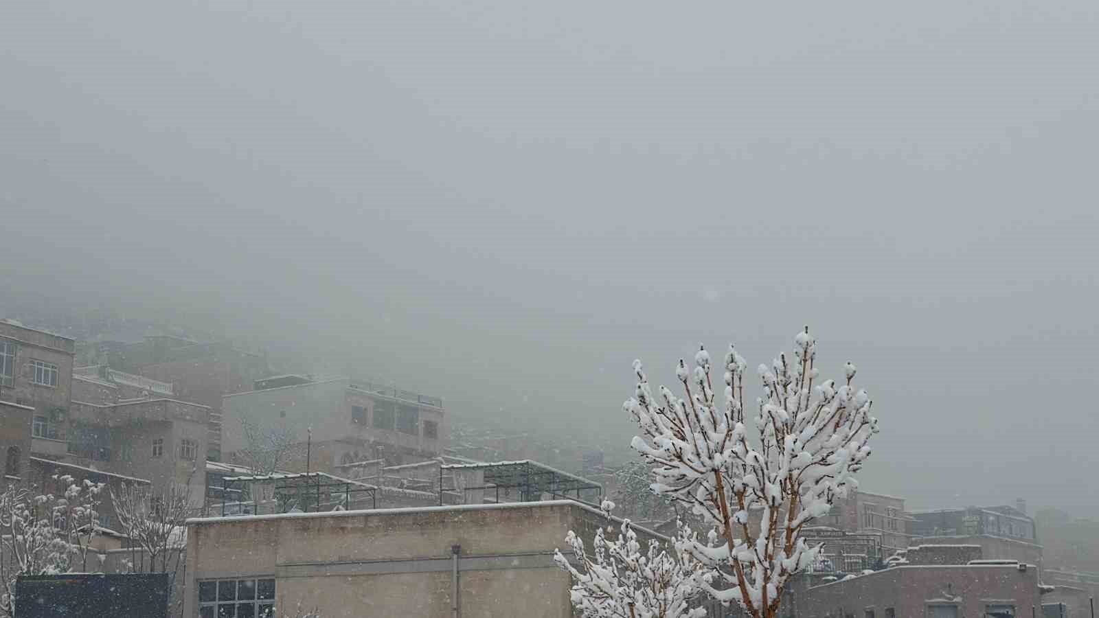 Mardin&rsquo;de kar yağışı etkili oluyor
