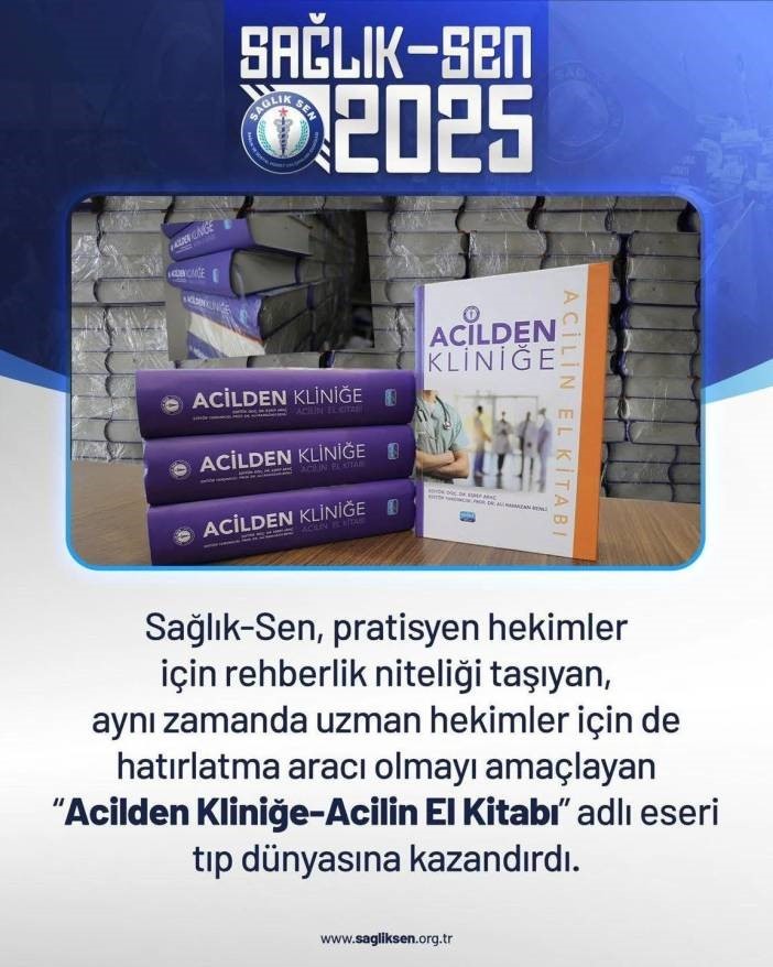 Sağlık-Sen&rsquo;den acil servislere akademik destek: "Acilin El Kitabı" Cizre Devlet Hastanesinde
