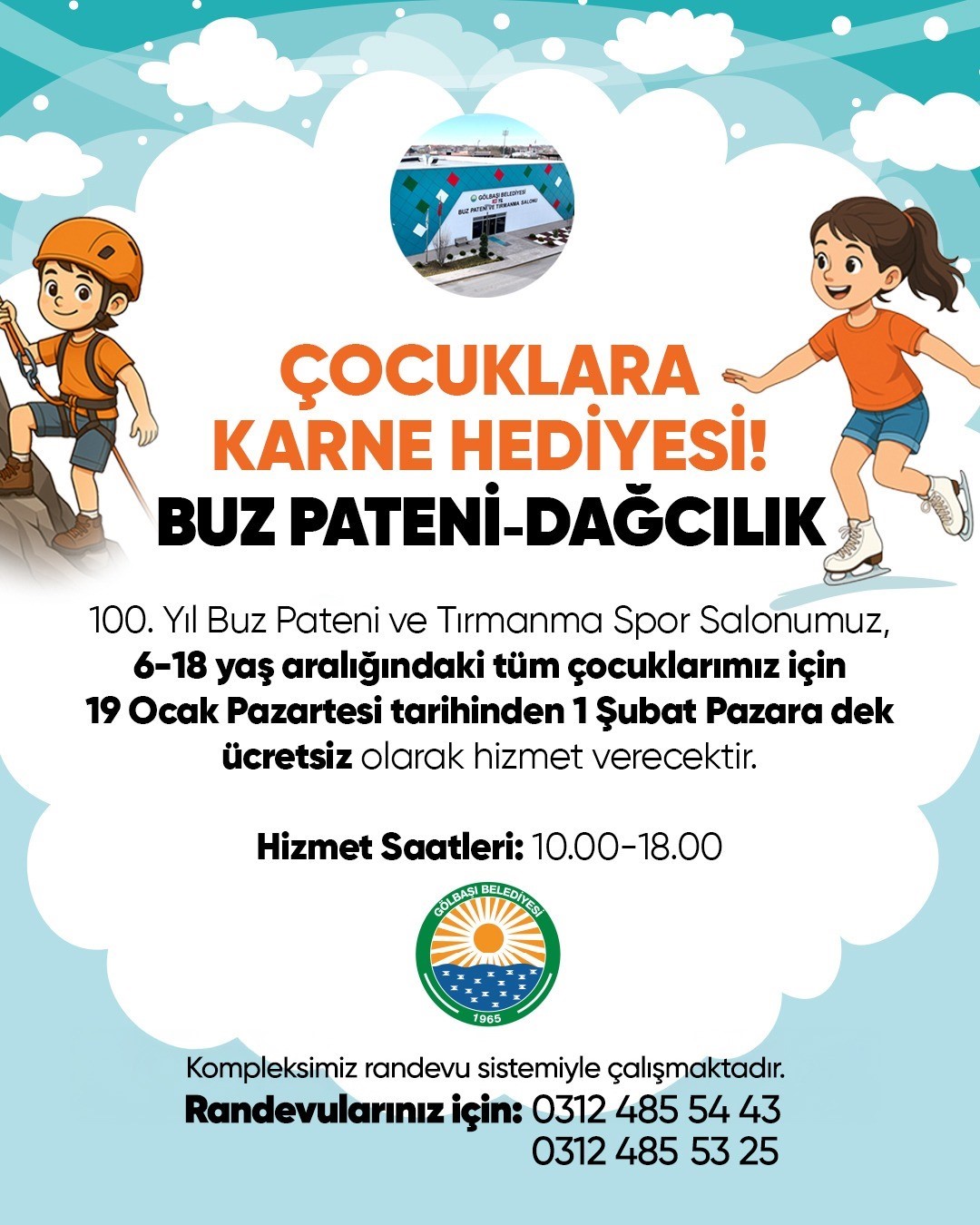 G&ouml;lbaşı&rsquo;nda yarıyıl tatilinde &ccedil;ocuklar i&ccedil;in etkinlikler d&uuml;zenlenecek
