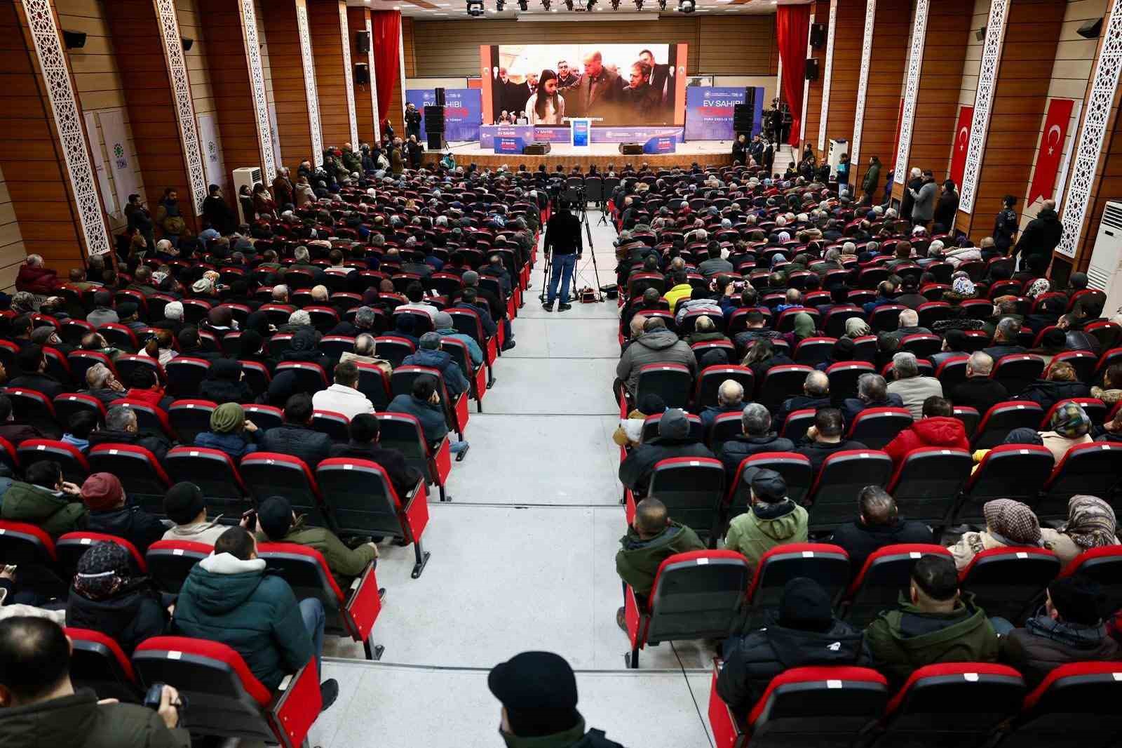 Erzincan’da bin 760 sosyal konutun kura çekilişi yapıldı