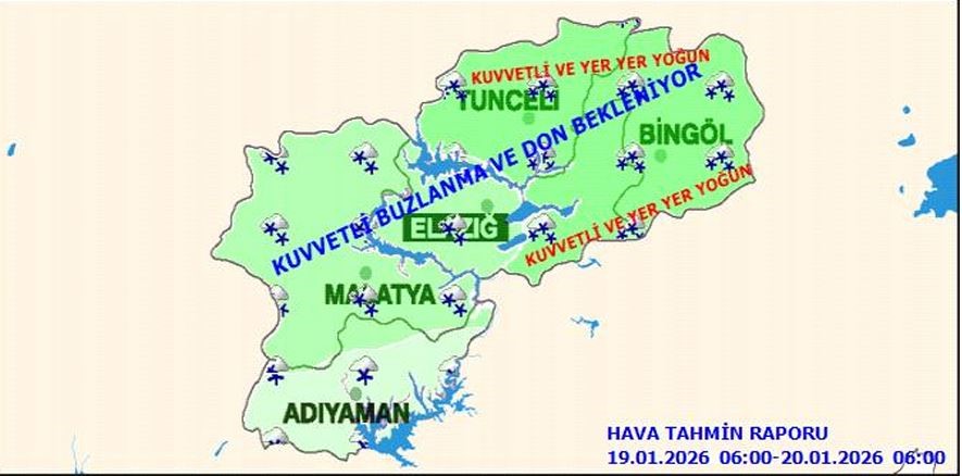 Meteorolojiden kar yağışı, buzlanma ve çığ uyarısı