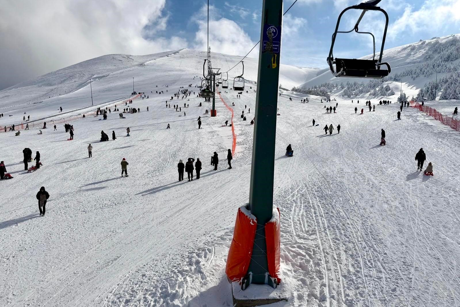 Ladik Akdağ Kayak Merkezi&rsquo;ne yoğun ilgi
