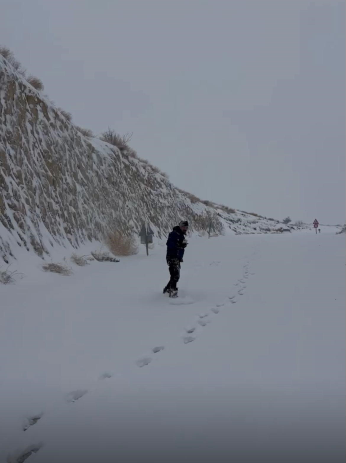 Peribacaları arasında kayak keyfi
