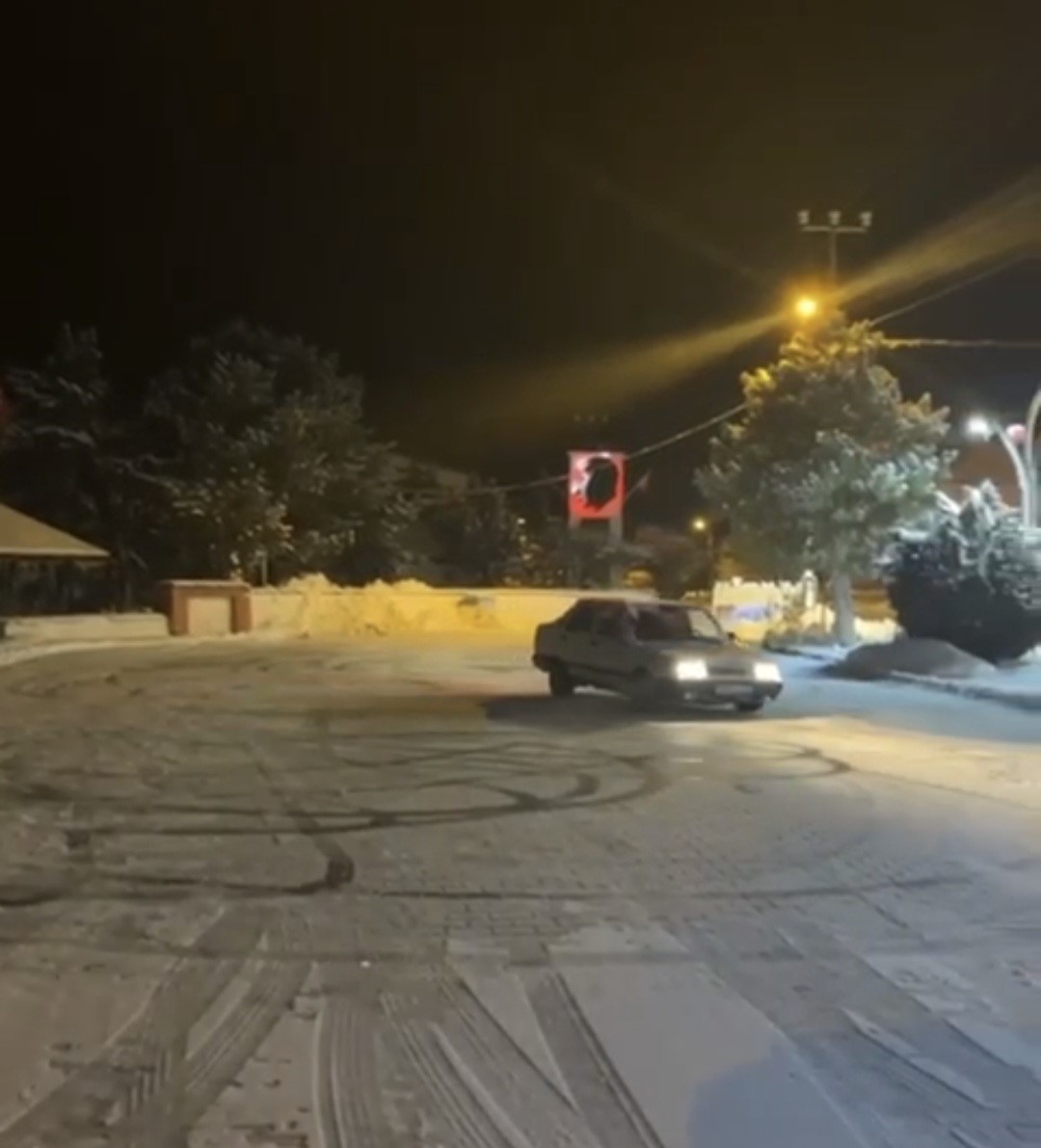 Yozgat’ta drift yapan sürücüye 58 bin lira ceza kesildi