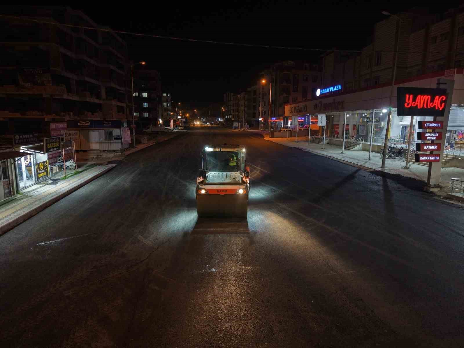 Antakya otobüs terminali mevkiinde caddeler asfaltlandı