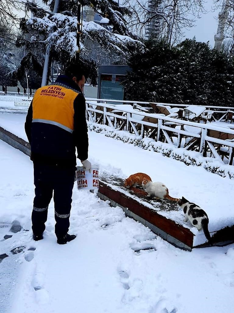 Fatih&rsquo;te kar mesaisi: 350 personel, 80 ara&ccedil; sahada
