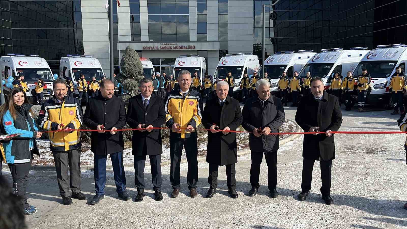 Konya&rsquo;da 112 Acil Servis filosuna 13 ambulans daha katıldı
