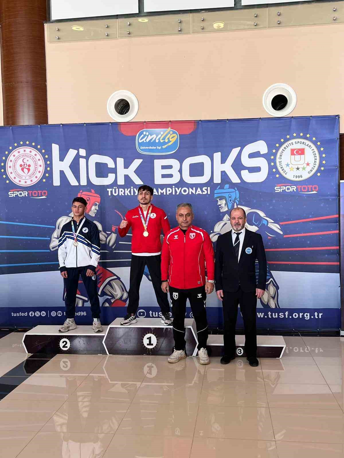 OM&Uuml; kick boksta T&uuml;rkiye k&uuml;rs&uuml;s&uuml;nde: 1 altın, 1 bronz
