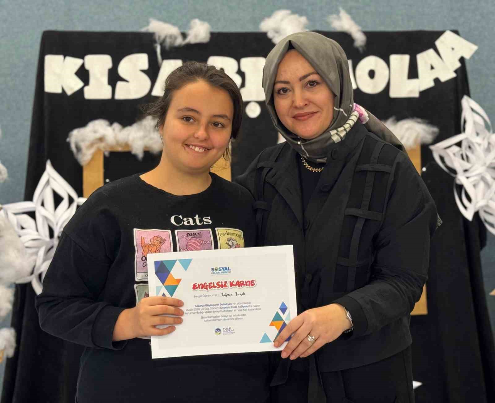 Engelsiz Hobi Atölyelerinde karne heyecanı