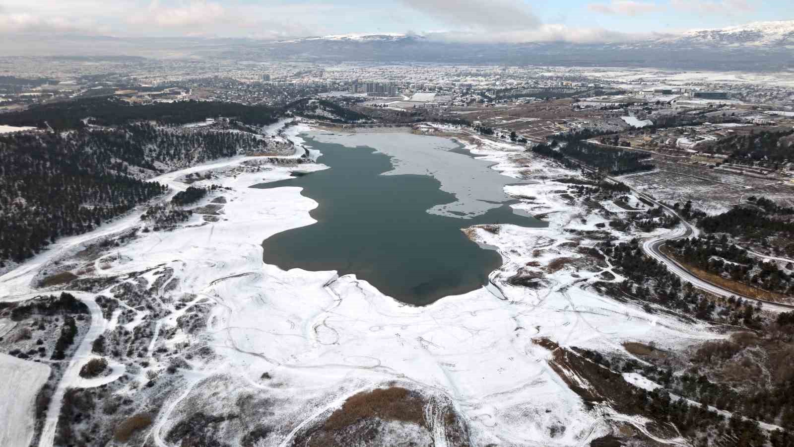 Çorum’da mest eden kar manzaraları