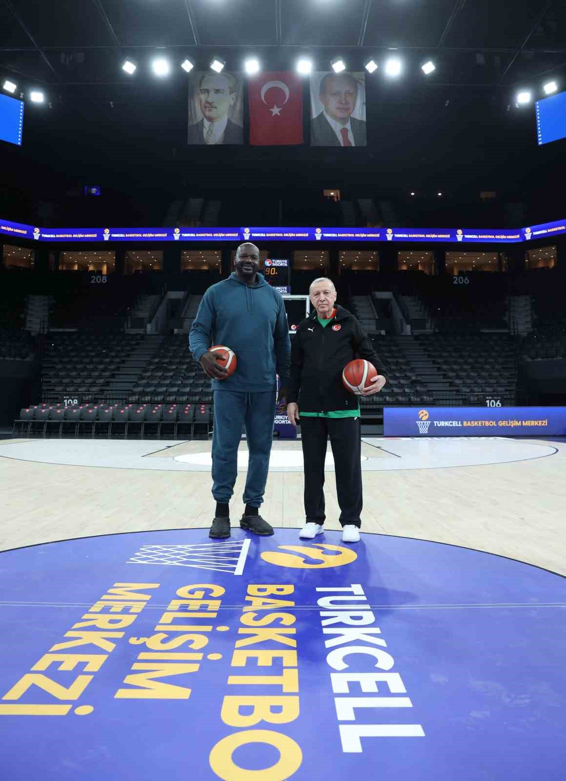 Cumhurbaşkanı Erdoğan, Shaquille O&rsquo;Neal ile bir araya geldi
