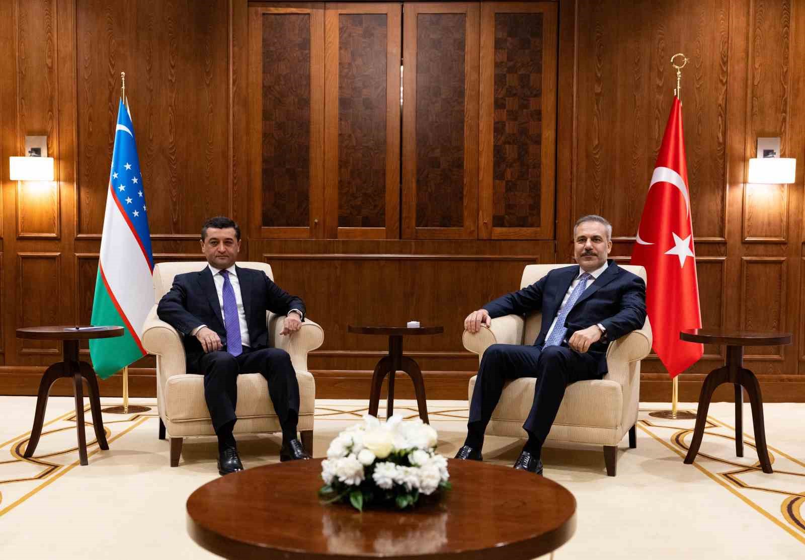 Bakan Fidan, &Ouml;zbekistan Dışişleri Bakanı Saidov ile g&ouml;r&uuml;şt&uuml;
