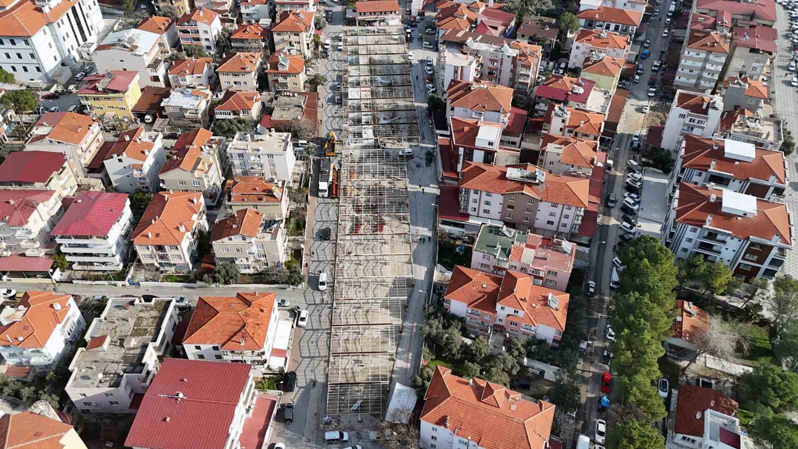 Yatağan pazaryeri modern ve konforlu bir yapıya kavuşuyor