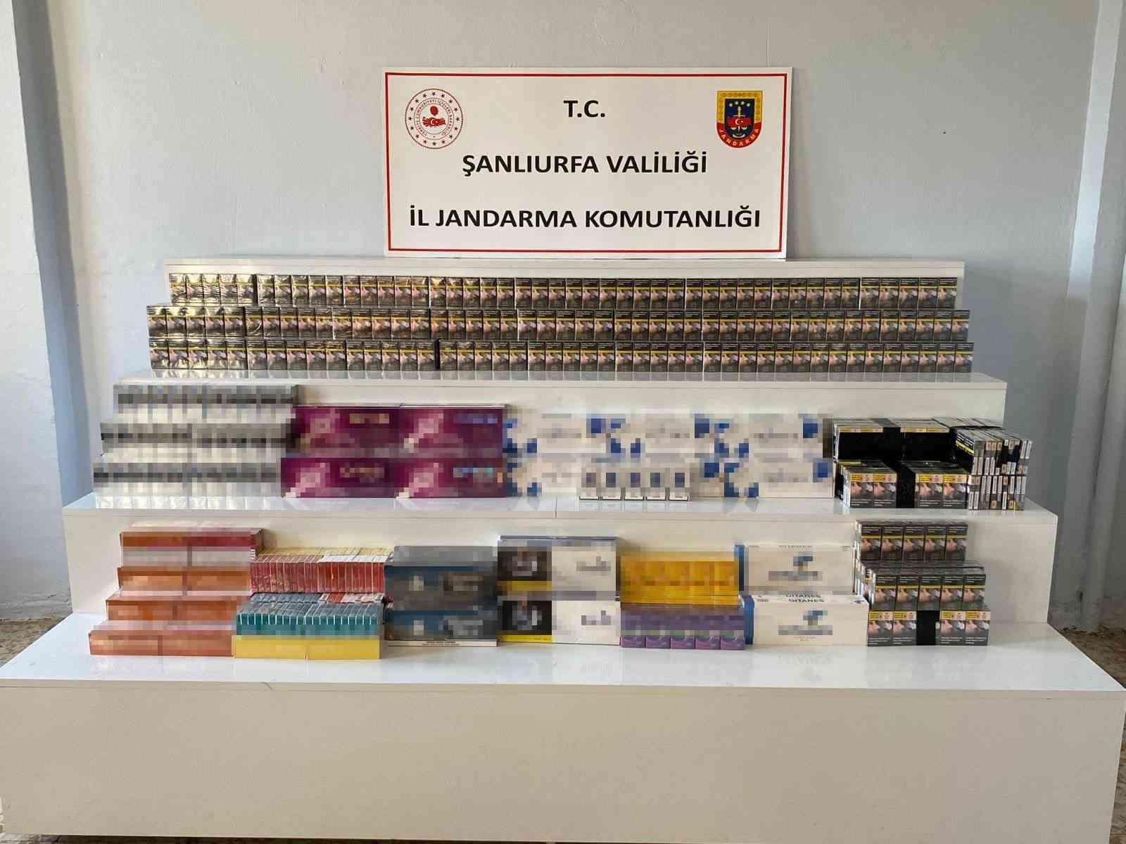 Şanlıurfa&rsquo;da 9 bin 440 paket g&uuml;mr&uuml;k ka&ccedil;ağı sigara ele ge&ccedil;irildi
