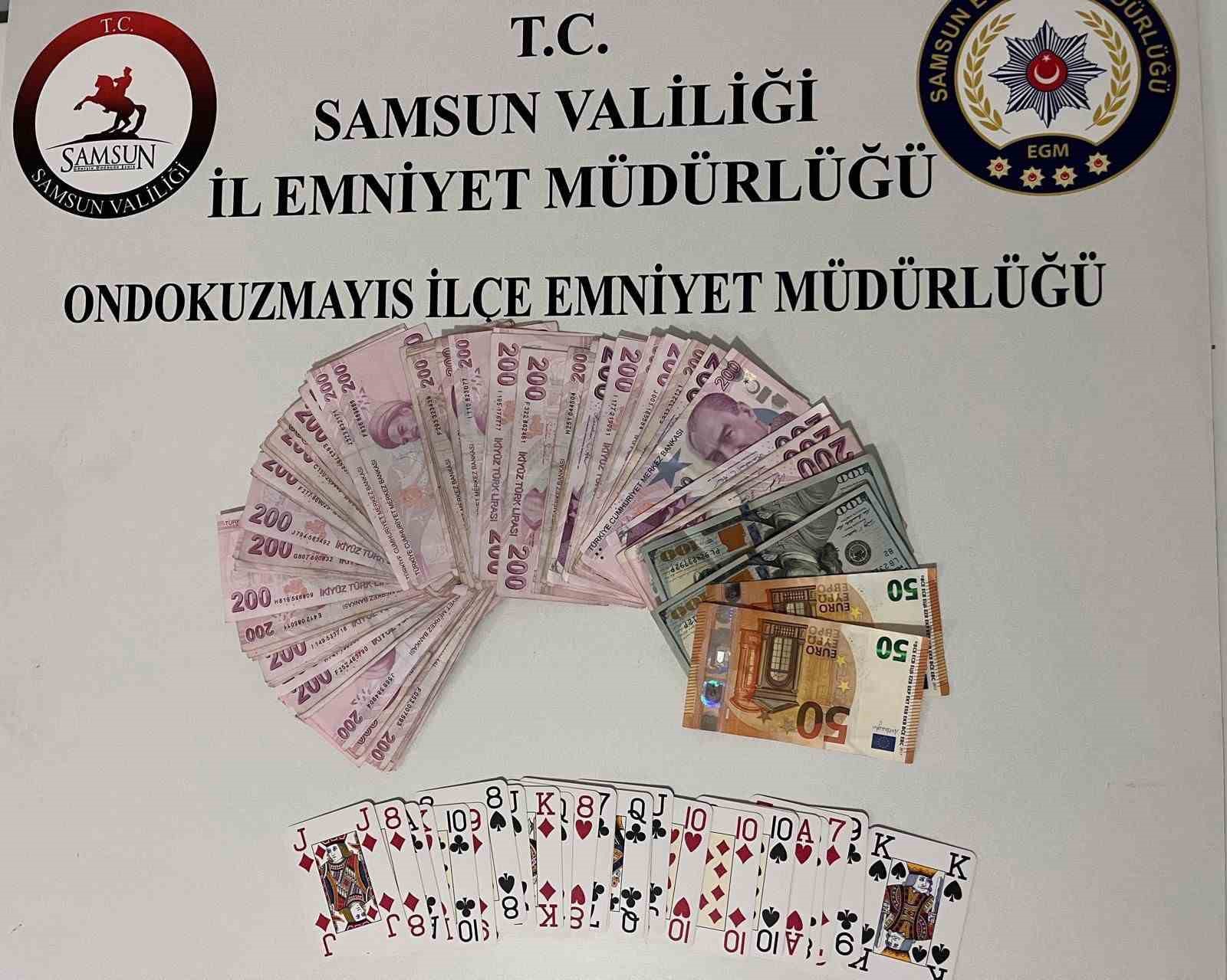Samsun’da kumar denetimi: 5 kişiye işlem