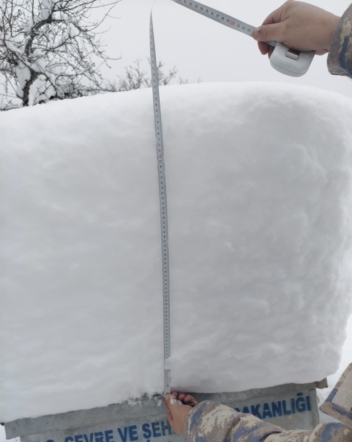 Gümüşhane’de yoğun kar yağışı sonrası yayınladığı videoyla yardım istedi