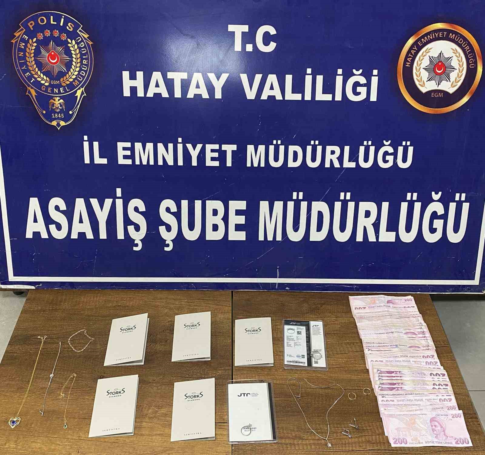 Hatay&rsquo;da 750 bin liralık hırsızlık ş&uuml;phelisi tutuklandı
