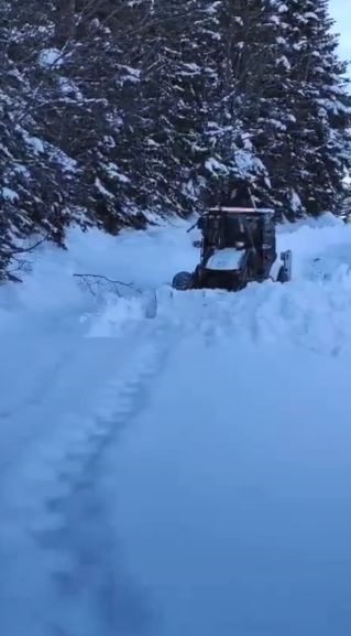 Artvin’de kar nedeniyle 130 köy yolunda ulaşım sağlanamıyor