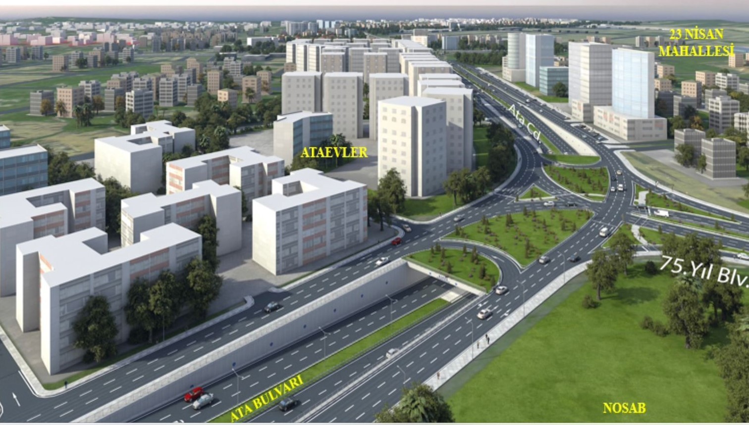 Büyükşehir Nilüfer’e 3 kavşak..