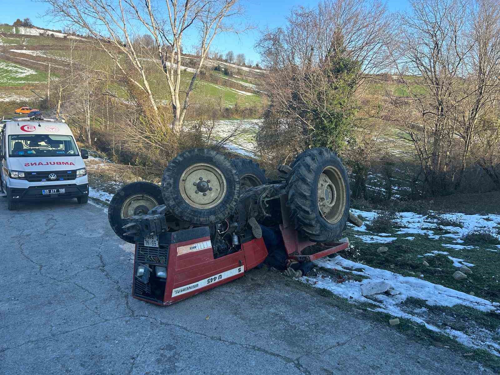 Samsun’da traktör kazası: 1 ölü