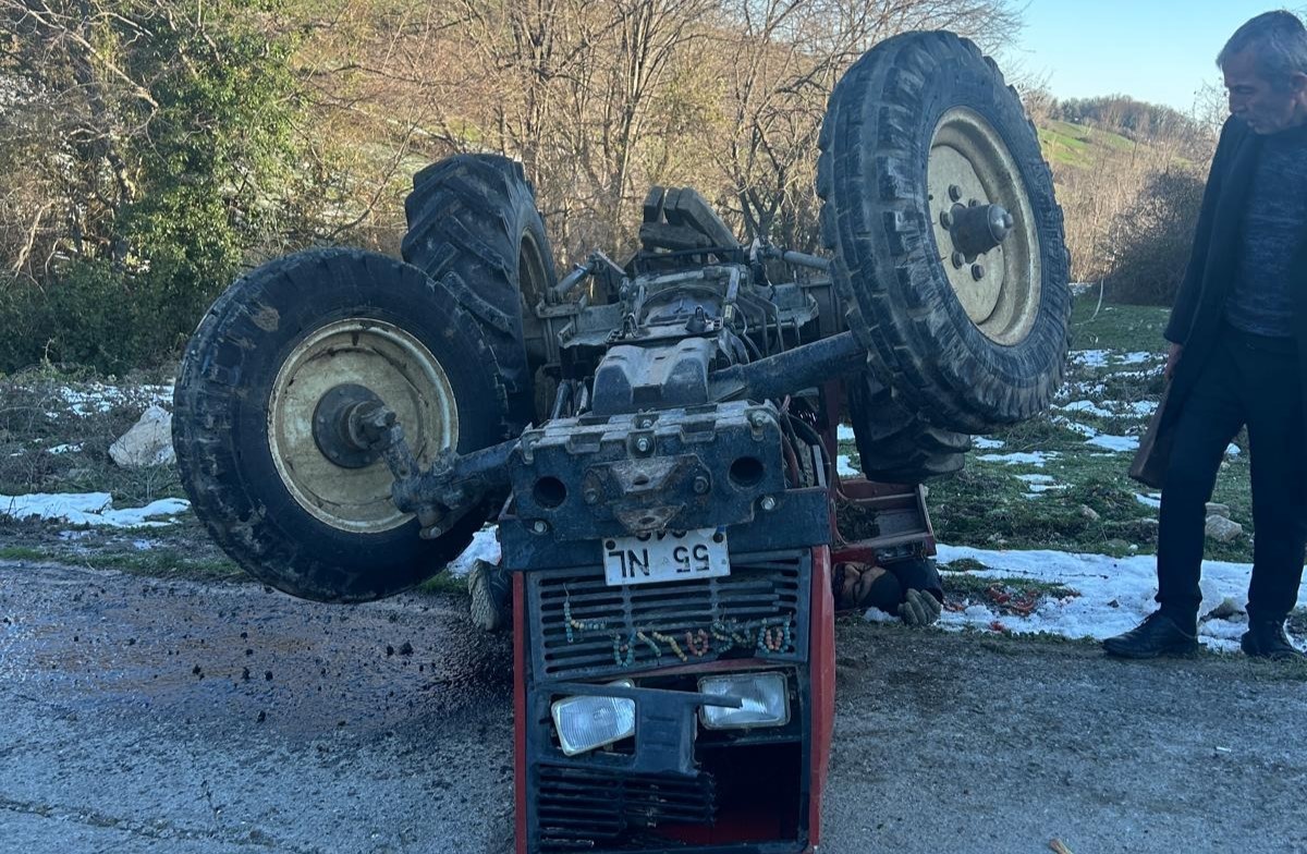 Samsun&rsquo;da trakt&ouml;r kazası: 1 &ouml;l&uuml;
