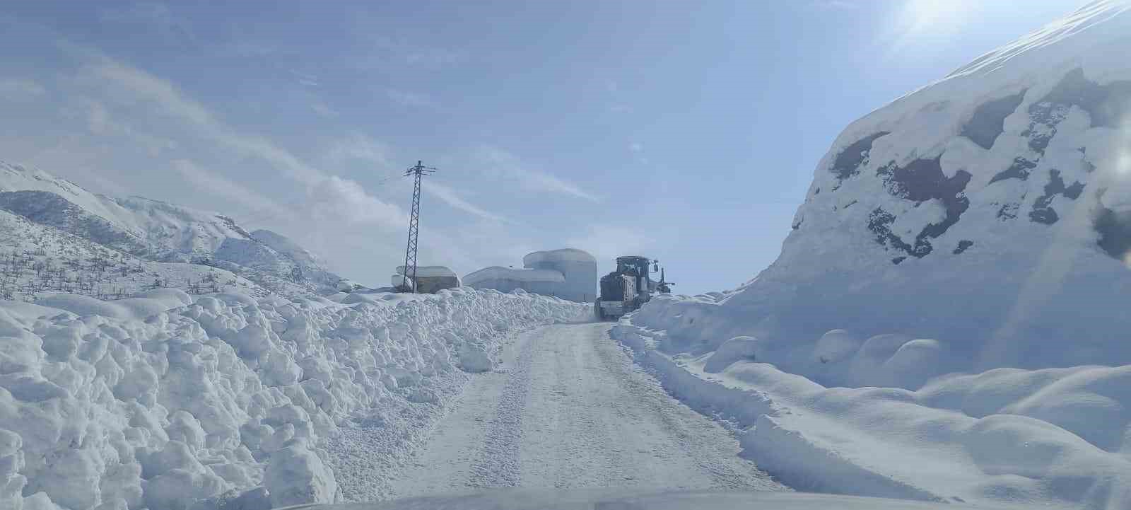 Şırnak’ta karlı yollar tek tek açılıyor