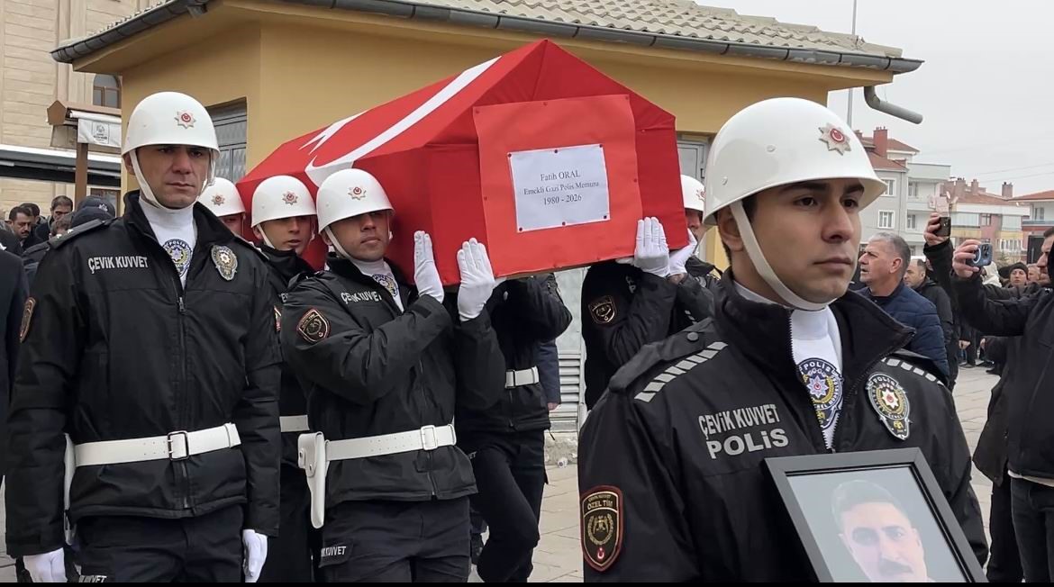 Görev şehidi polis memuru Fatih Oral son yolculuğuna uğurlandı