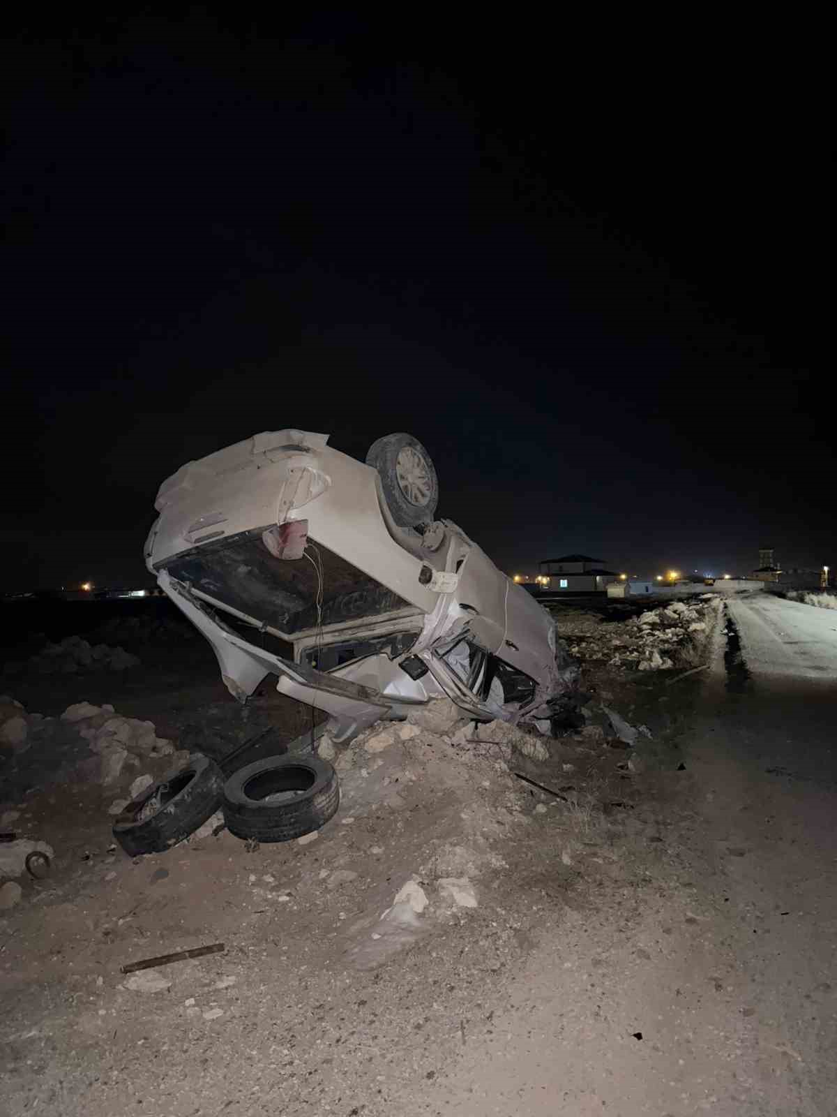 Aksaray’da otomobil takla attı: 3 yaralı