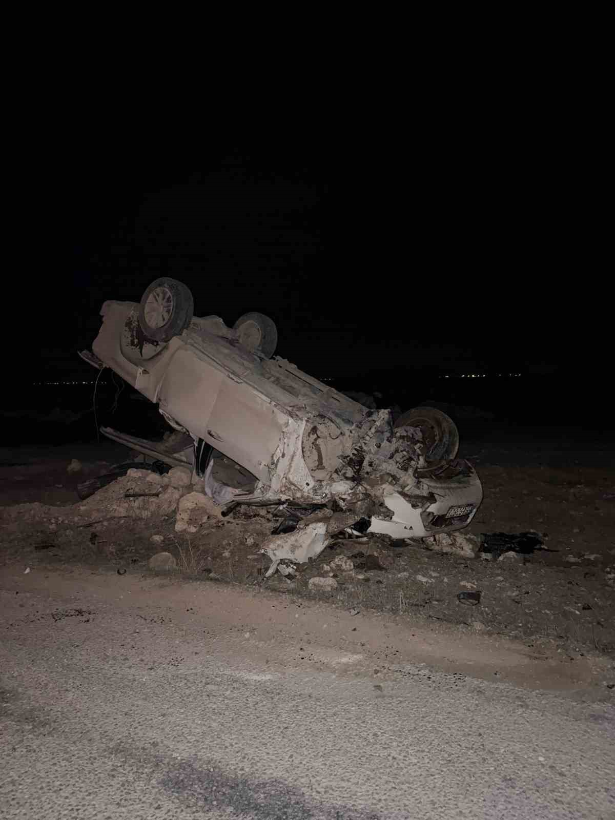 Aksaray&rsquo;da otomobil takla attı: 3 yaralı
