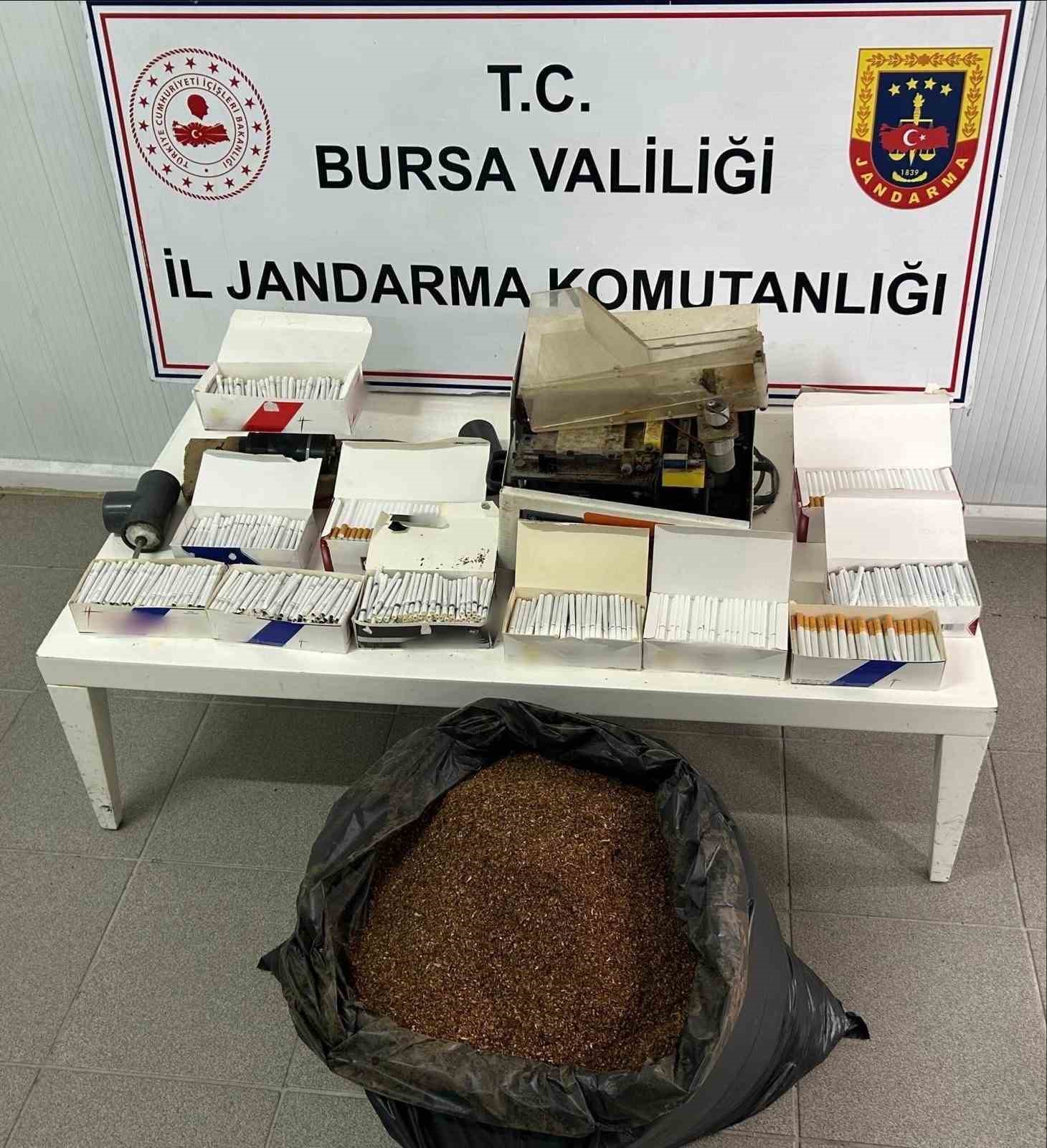 Bursa’da kaçak tütün operasyonu